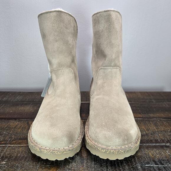 NEW Birkenstock Uppsala Womens 5 EU 36 Regular Shearling Casual Boots Gray - Picture 3 of 10